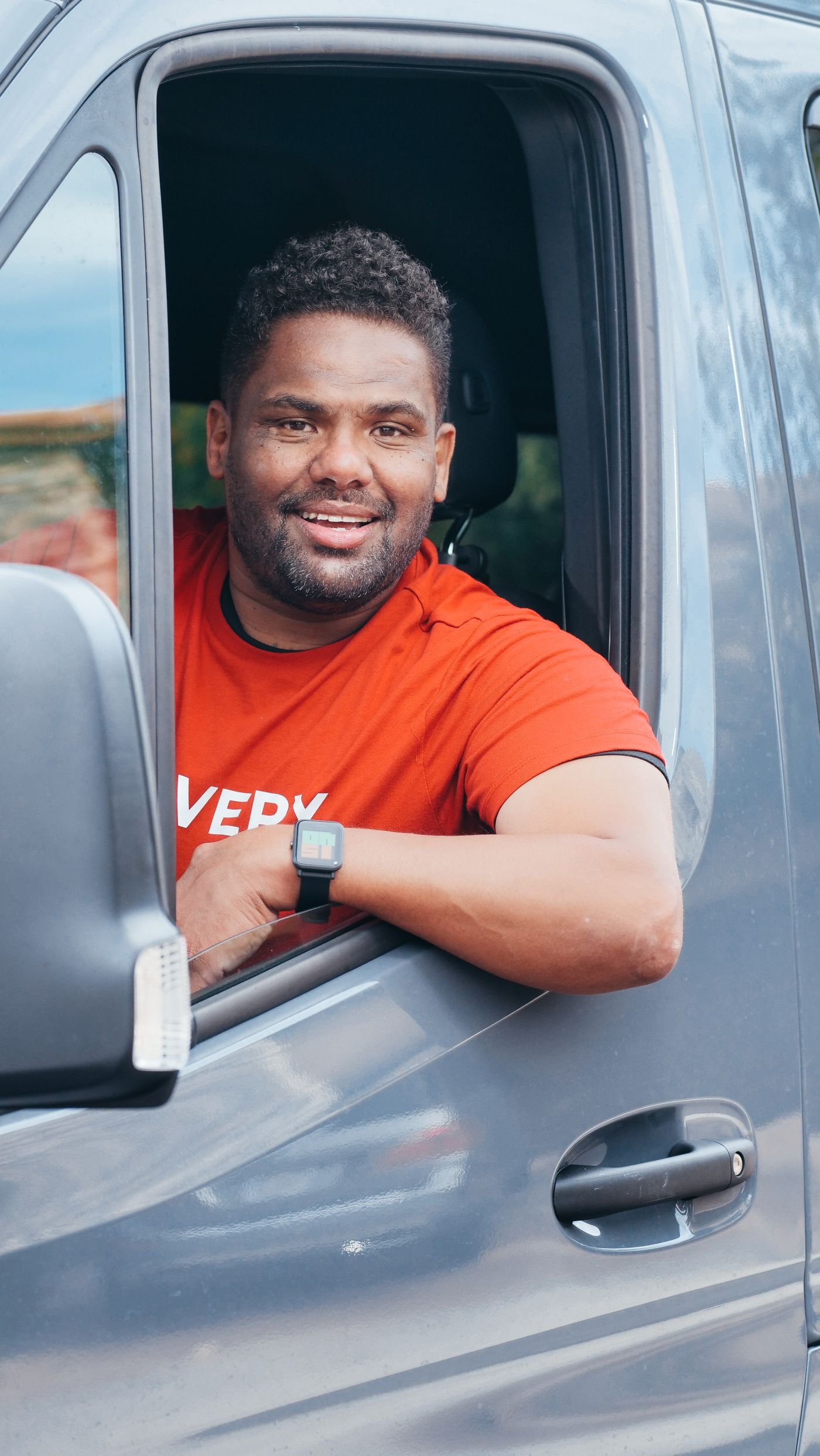 C2itTransportation courier in delivery vehicle