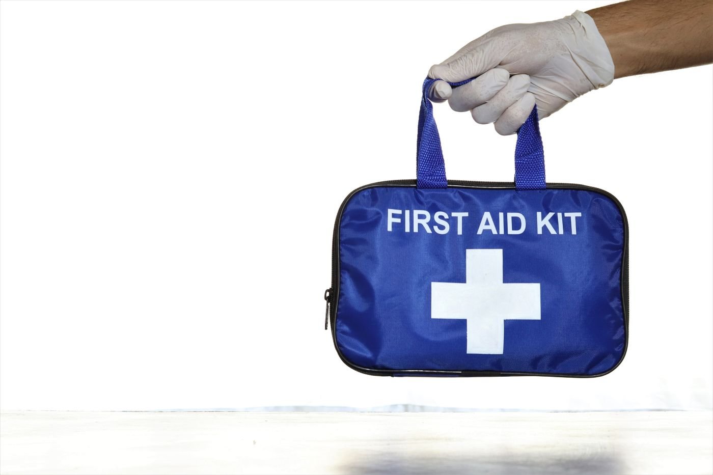 Medical supply courier handling